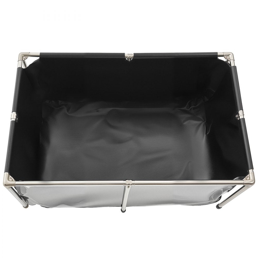 Canvas Fish Pond Above Ground Koi Tank 480 L with Clear Viewing Panel