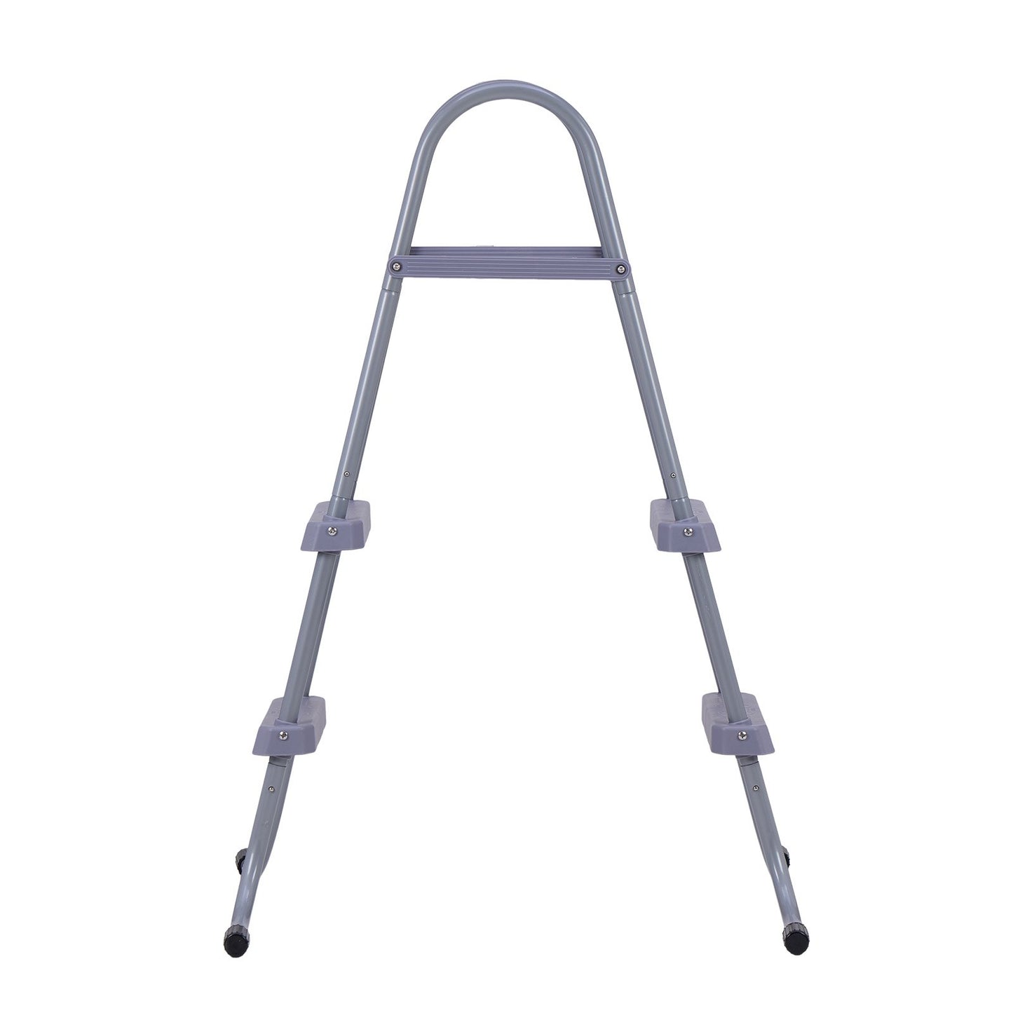 Above Ground Pool Ladder, 2-Step Steel A-Frame Swimming Pool Stairs for 83.8 cm High Wall, 136 kg Capacity Entry/Exit Steps with Secure Non-Slip Sturdy Wide Step, Easy Setup Outdoor, Gray