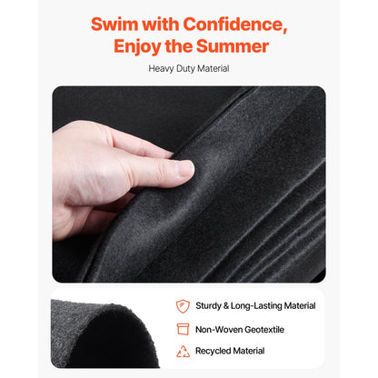 15x30 ft Oval Pool Liner Pad for Above Ground Pools Heavy Duty Pool Mat