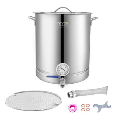 16 Gallon Stainless Steel Home Brew Kettle Set with Accessories