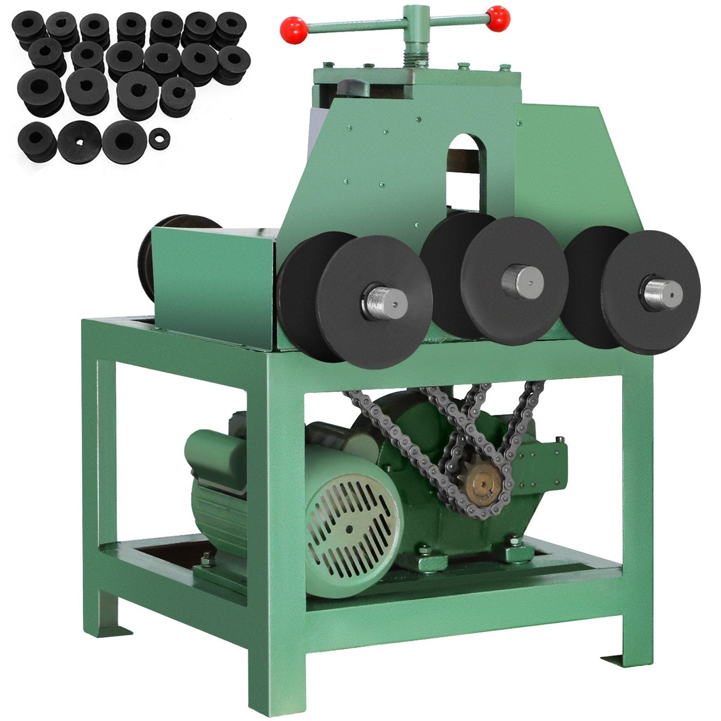 Electric Pipe Tube Bender with 9 Round & 8 Square Die Set, 1500W, 234kg