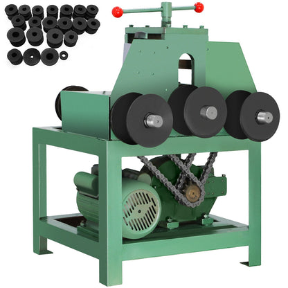 Electric Pipe Tube Bender with 9 Round & 8 Square Die Set, 1500W, 234kg