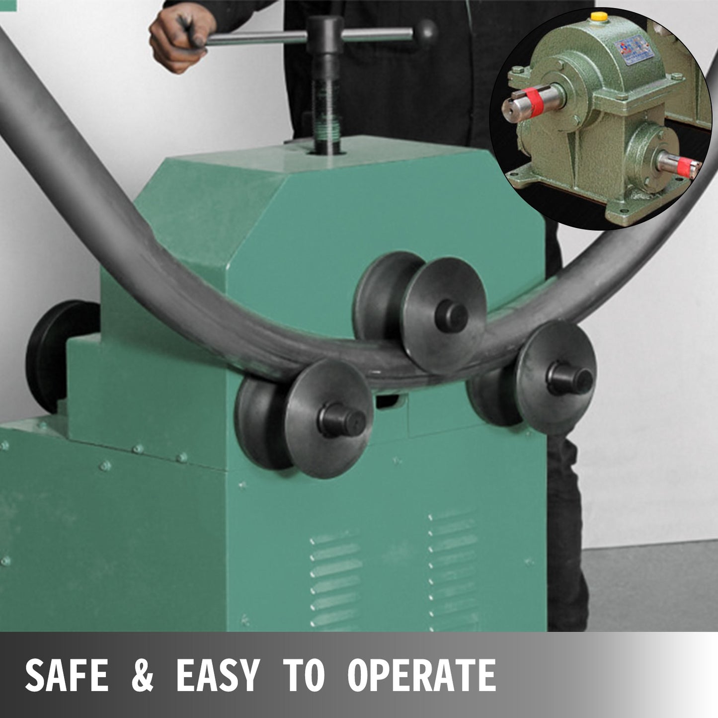 Vevor Electric Pipe Tube Bender with 9 round and 8 square die set (5/8"~3") 1500W