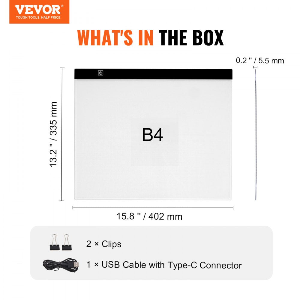 B4 LED Light Board USB Powered Tracing Light Pad for Diamond Painting