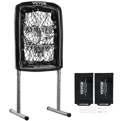 9-Pocket Baseball & Softball Pitching Net with Adjustable Height, 0.53m x 0.74m