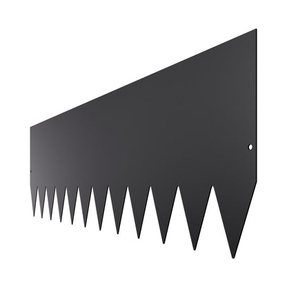 Steel Landscape Edging, 4 Packs 1016 x 304.8 mm Rust-Resistant Metal Landscape Edging, Bendable Garden Edging Border, Heavy Duty Lawn Edging, Easy-to-Install, Flower Bed Yard Pathway Divider Black