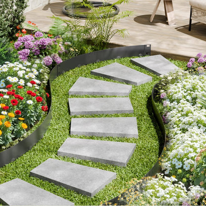 VEVOR Steel Landscape Edging 5 Packs 39 x 3in Rust-Resistant Pathway Divider