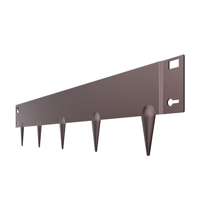 Steel Landscape Edging 5 Packs 39 x 4in Rust-Resistant for Yard Brown