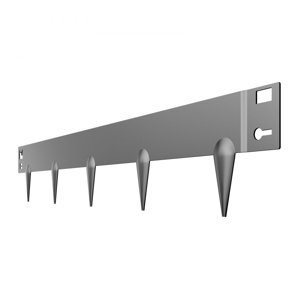 Steel Landscape Edging 5 Packs 39 x 3in Rust-Resistant for Yard Dark Gray