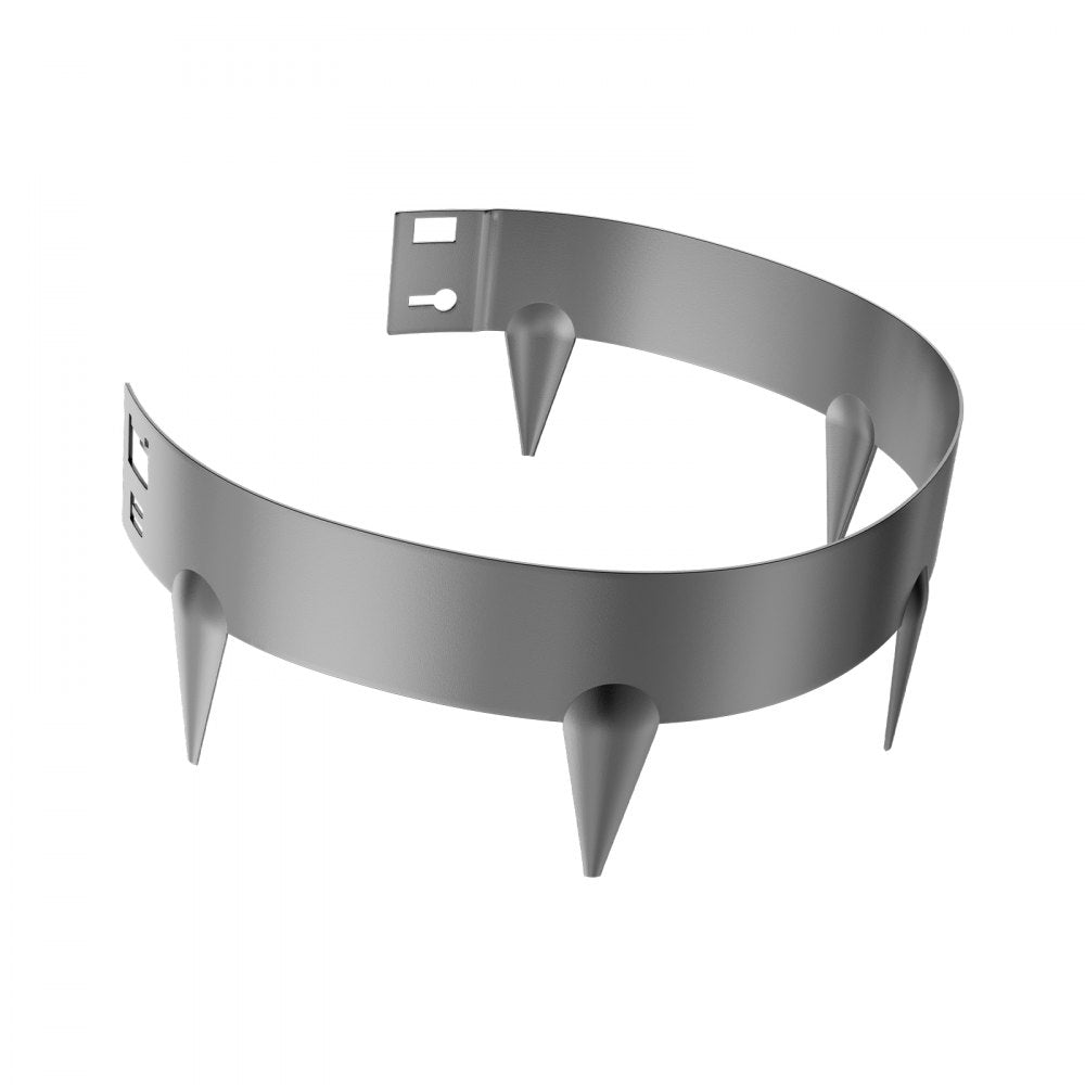 Steel Landscape Edging 5 Packs 39 x 3in Rust-Resistant for Yard Dark Gray