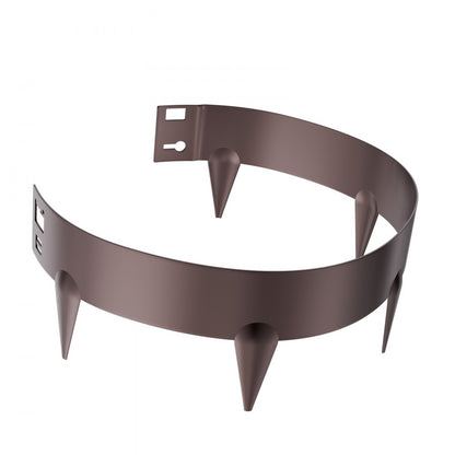 Steel Landscape Edging 5 Packs 39 x 3in Rust-Resistant for Yard Brown