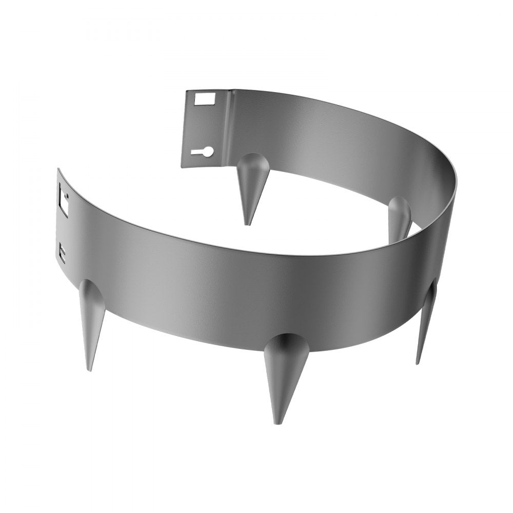 Steel Landscape Edging 5 Packs 39 x 4in Rust-Resistant for Yard Dark Gray