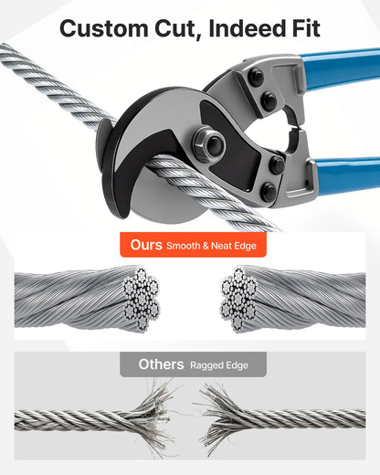 6.35 mm Wire Rope, 76.2 m Length, Zinc Galvanized Carbon Steel Cable with Gloves, 31.1 kN Breaking Strength, 7 x 19 Strands Construction, Wire Cable for Deck Railing System, Garden Trellis