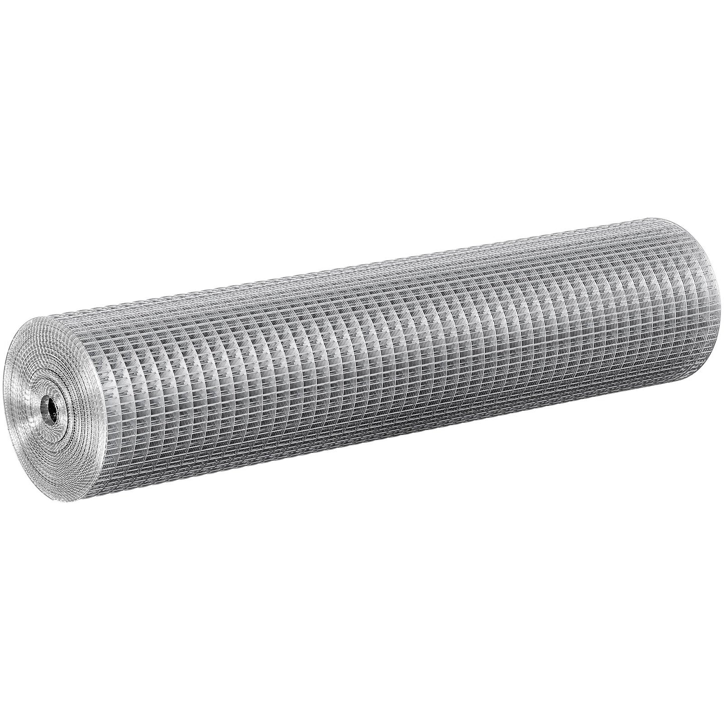 Hardware Cloth 12.7 mm 610 mm x 7.62 m 19 Gauge Chicken Wire Fence, Hot-Dip Galvanized After Welding Metal Wire Mesh Roll, Garden Plant Welded Fencing Roll Supports Poultry Netting Cage Fence