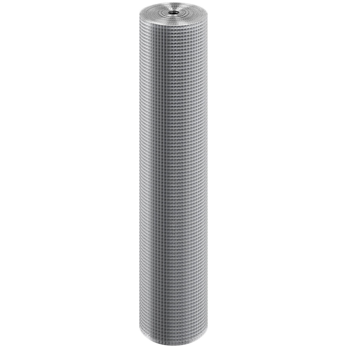 Hardware Cloth 12.7 mm 1220 mm x 30.48 m 19 Gauge Chicken Wire Fence, Hot-Dip Galvanized After Welding Metal Wire Mesh Roll, Garden Plant Welded Fencing Roll Supports Poultry Netting Cage Fence