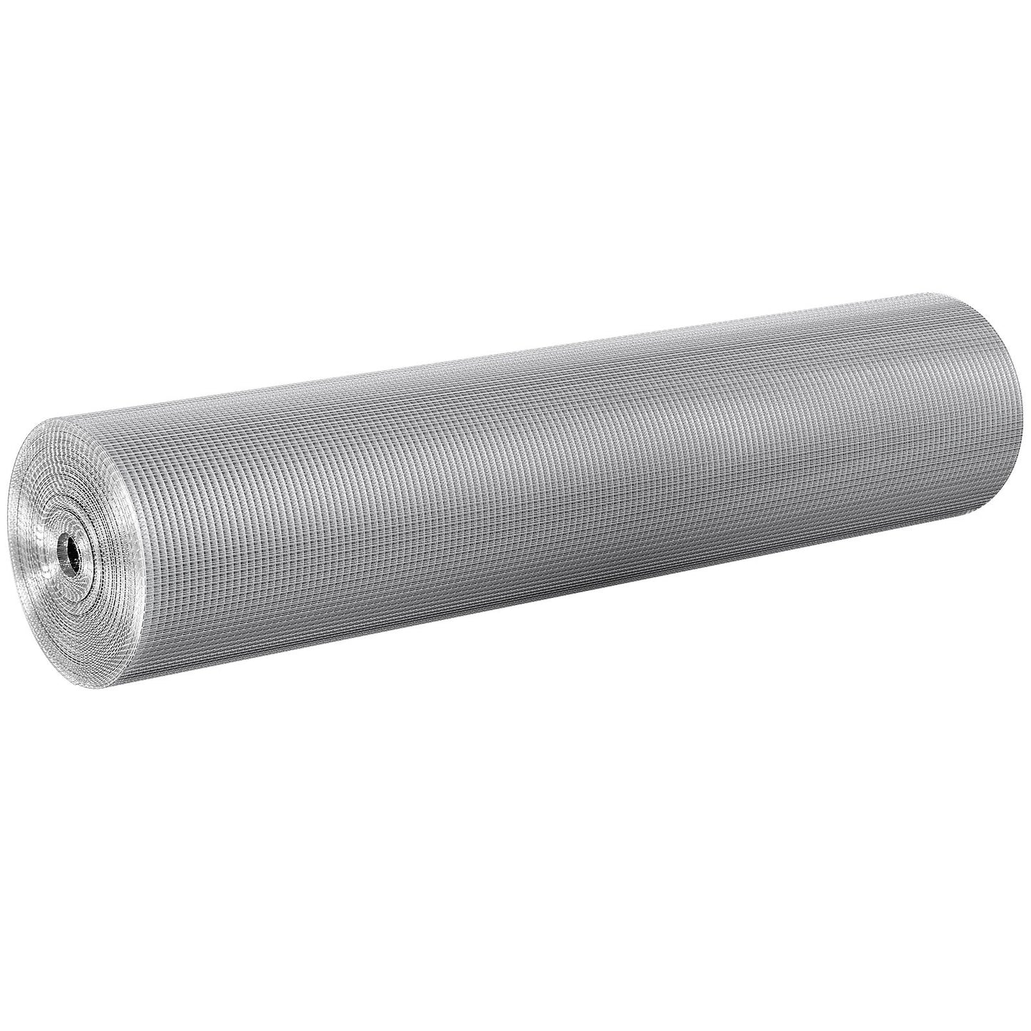Hardware Cloth 6.35 mm 915 mm x 30.48 m 23 Gauge Chicken Wire Fence, Hot-Dip Galvanized After Welding Metal Wire Mesh Roll, Garden Plant Welded Fencing Roll Supports Poultry Netting Cage Fence