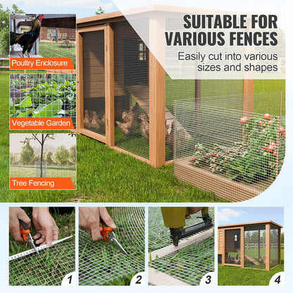 VEVOR Hardware Cloth, 12.7mm 915mm×30.48m 19 Gauge, Hot Dipped Galvanized Wire Mesh