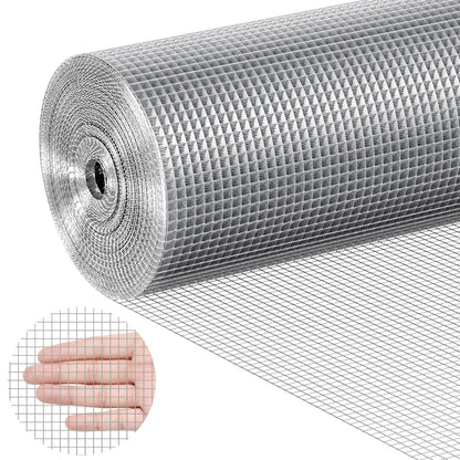 Galvanized Steel Wire Mesh Roll, 6.35mm, 0.91m x 30.48m, for Fencing & Cages