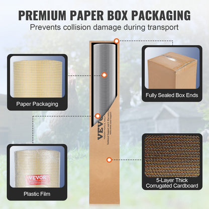 Galvanized 6.35mm Mesh Wire Roll, 1.22m x 15.24m for Fencing & Cages