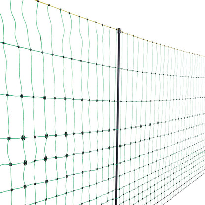 Electric Fence Netting, 1.27 m x 50 m, Livestock Net Fencing with Posts & Stakes, Portable Mesh Nets for Goats, Sheep, Deer, Hogs, Dogs, Electric Fencing for Backyards, Gardens, Farms, Ranches