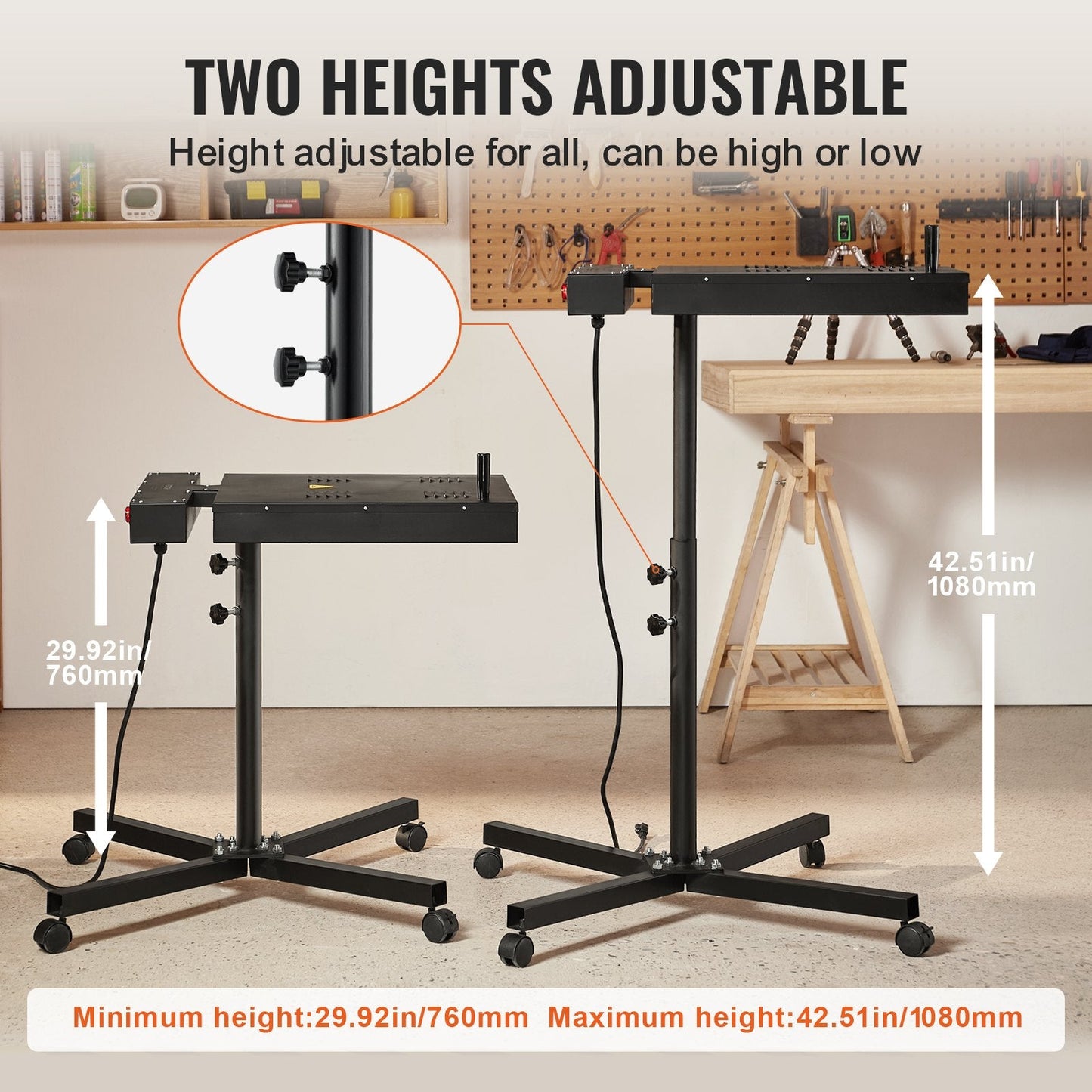 High Power 41cm x 41cm Flash Dryer for Screen Printing with Adjustable Stand