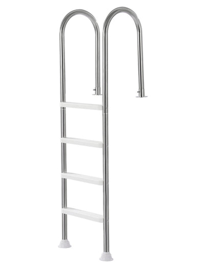 VEVOR 4-Step Stainless Steel Pool Ladder of 2 Handrail for 1371.6 mm Decked Pool