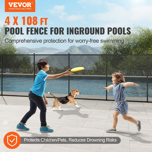 Large pool safety fencing fits different pool shapes and helps protect children and pets outdoors
