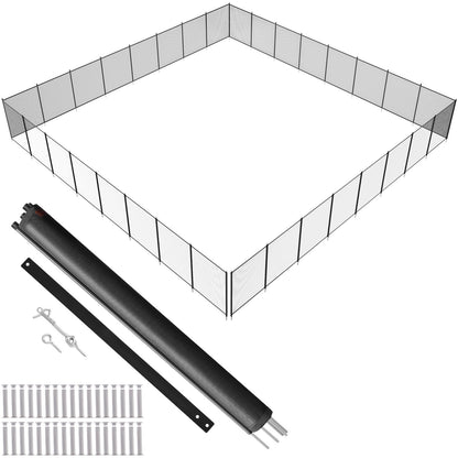 VEVOR Pool Fence, 4 x 96 FT Pool Fences for Inground Pools, Removable Child Safety