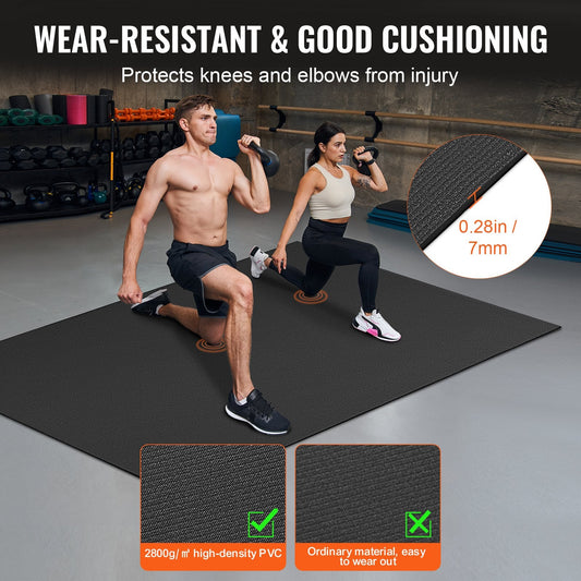 Premium Non-Slip Yoga Mat, 1.8x1.2m, with Bag & Strap for Home Workouts