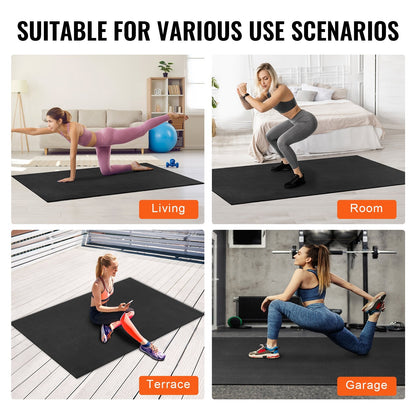 Large Non-Slip Premium Yoga Mat with Carry Bag & Strap, 2.12x1.53m, 9.4kg