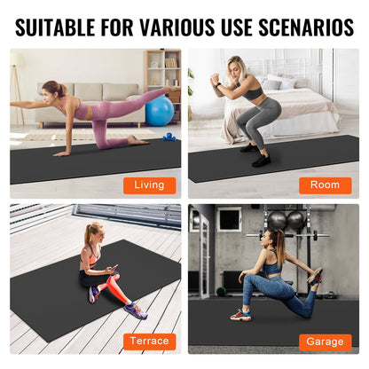 Premium Non-Slip Yoga Mat - 3x1.8m High-Density, Cushioned & Portable Mat