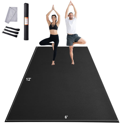 VEVOR Exercise Mat, Non Slip High Density Premium Yoga Mat, Exercise Yoga Mat for