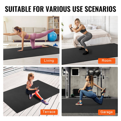 Premium Non-Slip Yoga & Exercise Mat, 2.75x1.83m, with Bag & Strap, 14.5kg