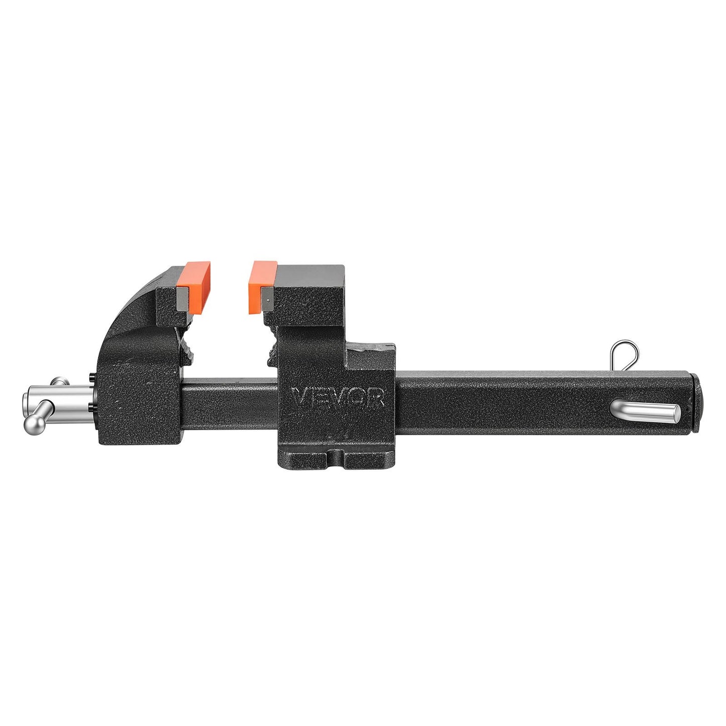 Truck Hitch Vise, 150 mm Jaw Width, Heavy Duty Ductile Iron Bench Vise with Anvil, 1 Pair Magnetic Jaw Pads, 90 mm Throat Depth, 150 mm Max Jaw Opening, Multi-Purpose, for Truck Trailer Receiver