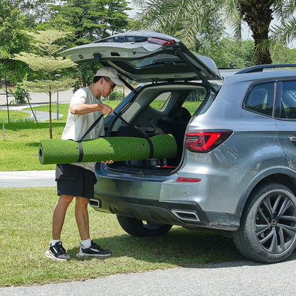 Golf Hitting Mat, 5x4ft Artificial Turf Golf Hitting Mat, Golf Hitting Training Aids with 10 Golf Balls, 9 Golf Tees, Golf Practice Hitting Mat for Backyard Driving Indoor Outdoor Training