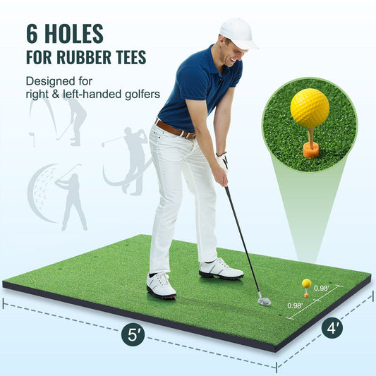 Premium 1.5x1.2m Golf Practice Mat for Indoor & Outdoor Training