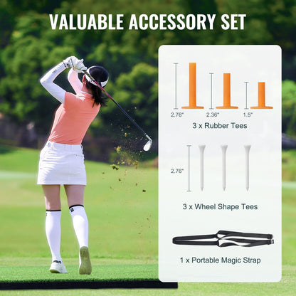 Premium 1.5x1.2m Golf Practice Mat for Indoor & Outdoor Training