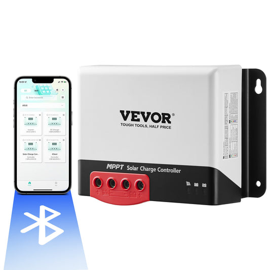 VEVOR 40A MPPT Solar Charge Controller, Auto DC Input, Solar Panel Regulator Charger