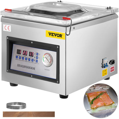Digital Vacuum Sealer with Stainless Steel, 27.6 kg - 220V, 0.35m Chamber Size