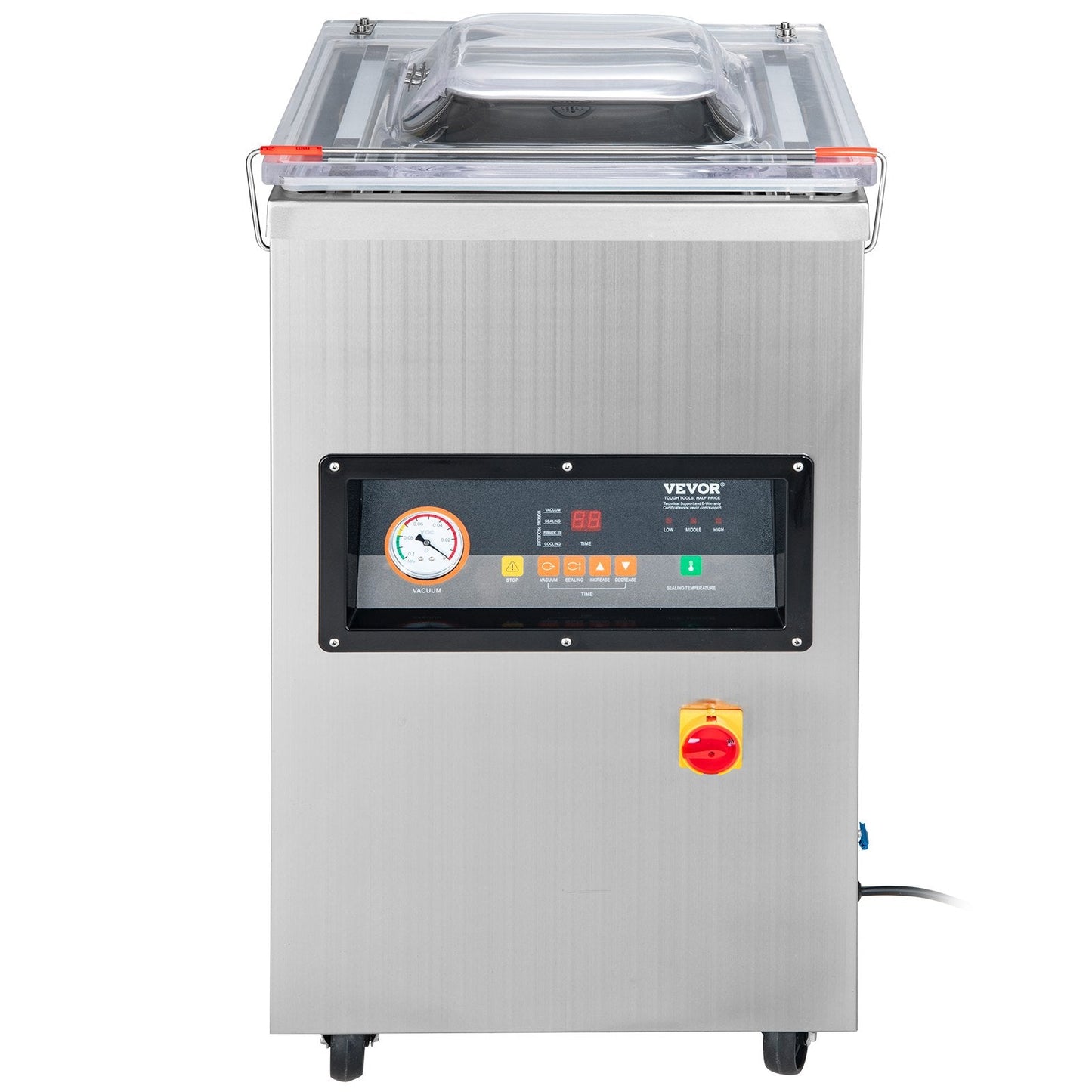 Automatic Deep Chamber Vacuum Sealer, Stainless Steel, 1000W, 21.3 x 19.7 x 36.6 m