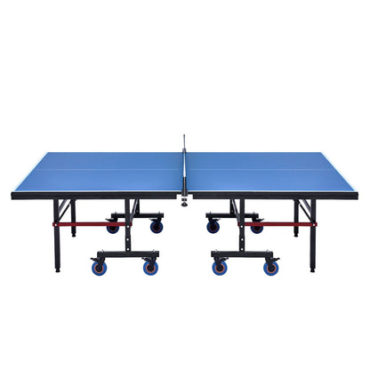 Ping Pong Table, Professional Table Tennis Game, Indoor MDF Portable Table Tennis Table, Foldable Ping Pong Table with Quick Clamp Net and Lockable Wheel, 10 Minute Easy Assembly, 25mm Tabletops