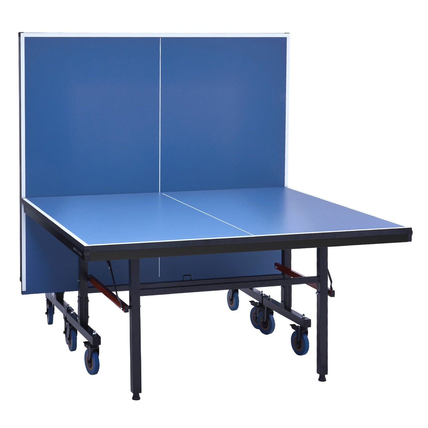 Ping Pong Table, Professional Table Tennis Game, Indoor MDF Portable Table Tennis Table, Foldable Ping Pong Table with Quick Clamp Net and Lockable Wheel, 10 Minute Easy Assembly, 25mm Tabletops