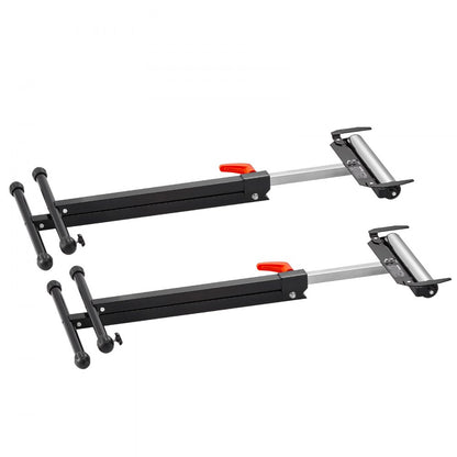 2 PCs Woodworking Roller Stands Max Load 113 kg Adjustable 685.8-1092.2 mm