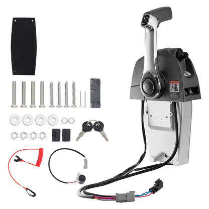 VEVOR Boat Throttle Control, 5006186 Top-Mounted Outboard Remote Control Box for