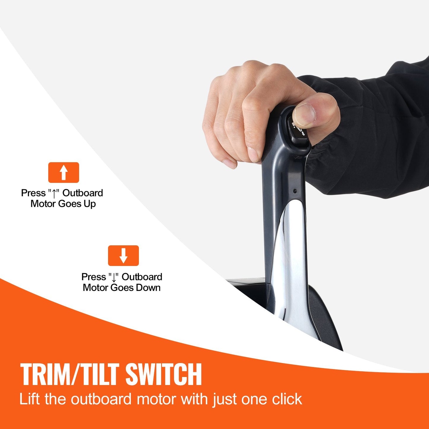 Yamaha 4-Stroke Marine Throttle Control with Trim Switch, 2.49 kg, 1.44 m Cable