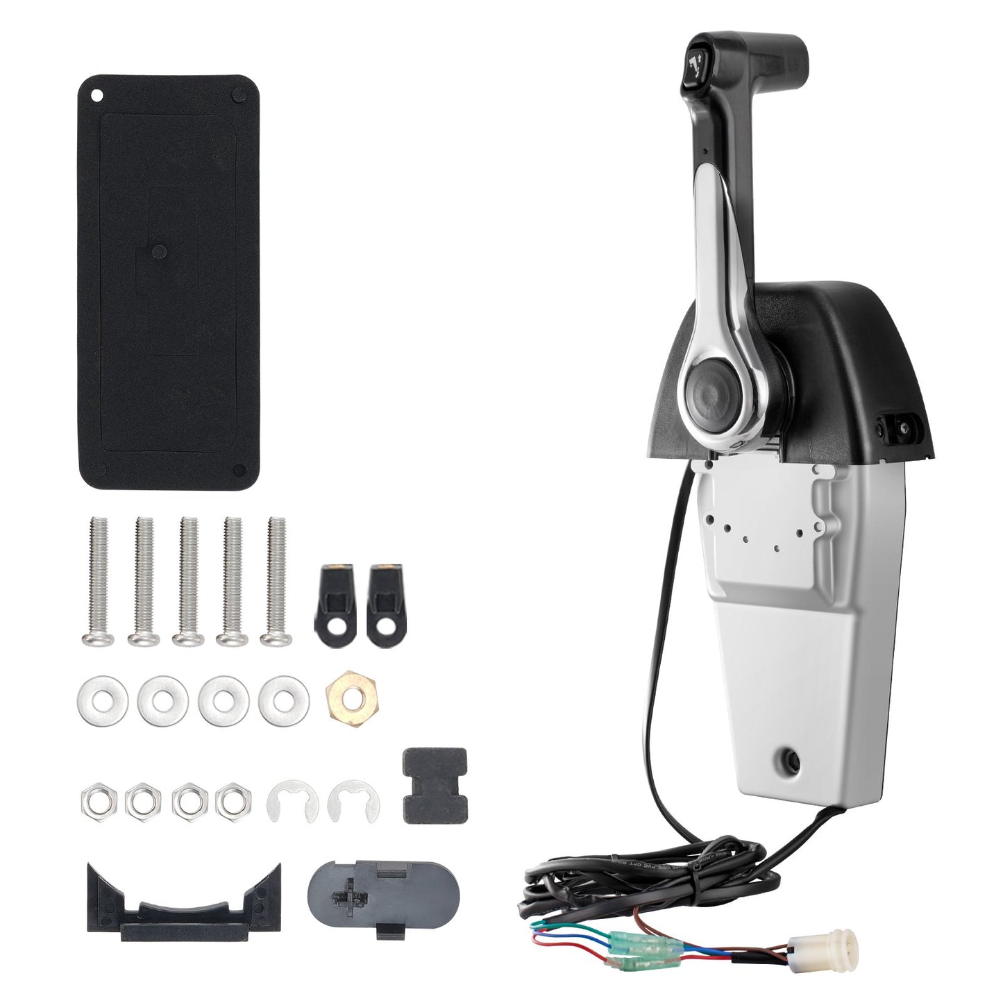 VEVOR Boat Throttle Control, 704-48205-P1 Top-Mounted Outboard Remote Control Box