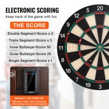 13.5-inch soft-tip dartboard features honeycomb holes designed to reduce injury risks during family games
