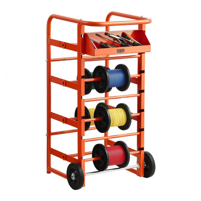 Wire Spool Rack 11 Rods Cable Caddy for Industrial Electrical Retail Use