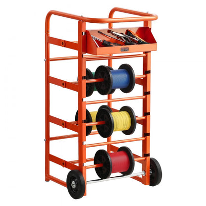 Wire Spool Rack 11 Rods Cable Caddy for Industrial Electrical Retail Use