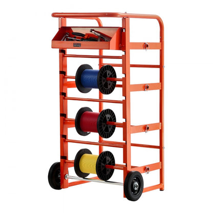 Wire Spool Rack 11 Rods Cable Caddy for Industrial Electrical Retail Use